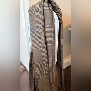 Zara Brown Plaid Scarf